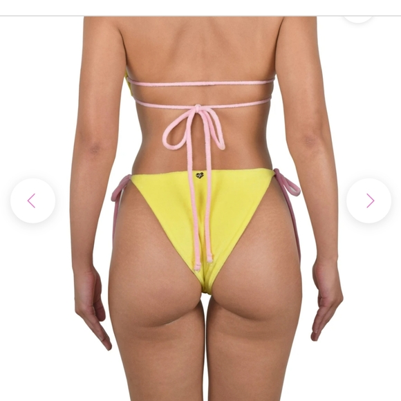 Nwt Heart of Sun tart lemon martini 70s bikini xs - Picture 7 of 11